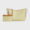 Zachte shopper van Triomphe Canvas en kalfsleer